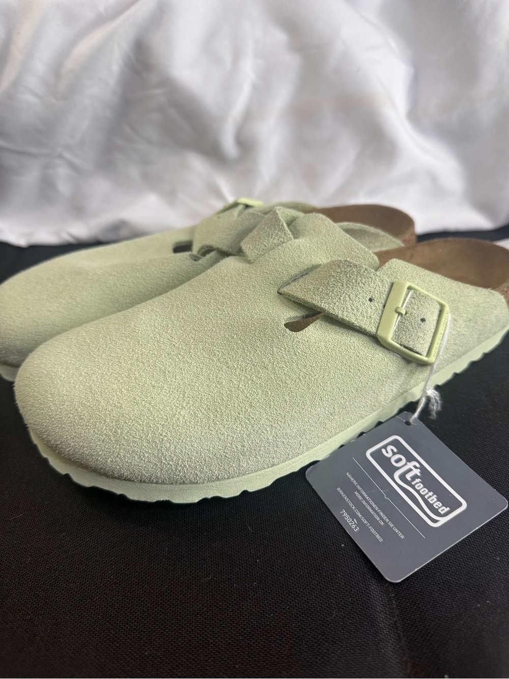 Birkenstock Boston BS Faded Lime W/Size 10